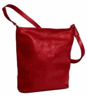 Saccoo Monte kožená kabelka - červená