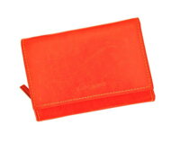 Dámská kožená peněženka 026 | Oranžová