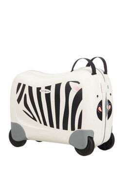 Samsonite Dream Rider zebra Zeno dětský kufr a odrážedlo