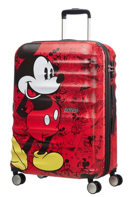 American Tourister Wavebreaker Disney spinner 77 Mickey comics cestovní kufr
