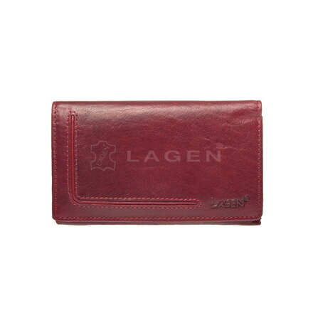 Lagen dámská kožená peněženka HT-31 | Červená