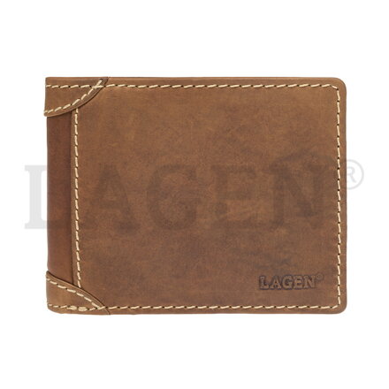 Lagen pánská kožená peněženka 511462 | Světle hnědá
