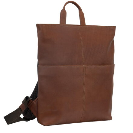 Saccoo Cambridge kožený batoh na notebook 15,6"