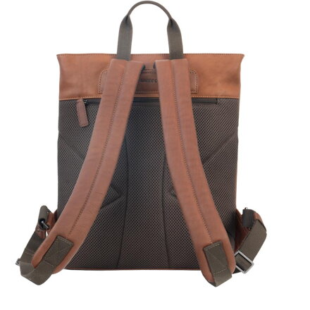 Saccoo Cambridge kožený batoh na notebook 15,6"