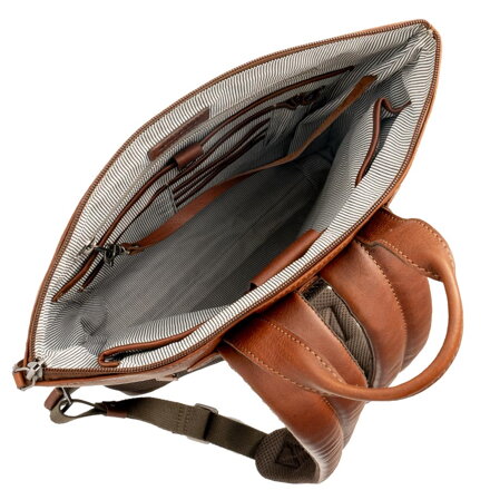 Saccoo Cambridge kožený batoh na notebook 15,6"