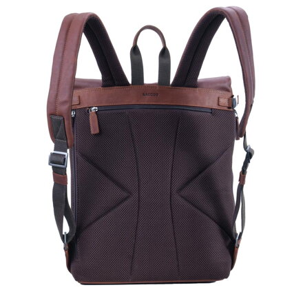 Saccoo Roller kožený batoh na notebook 15,6"