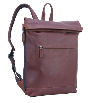 Saccoo Roller kožený batoh na notebook 15,6"