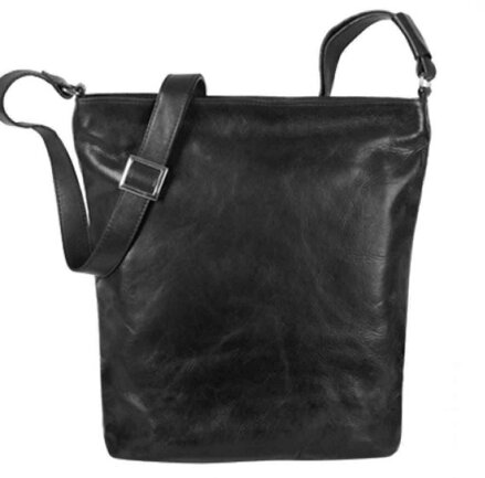 Saccoo Monte kožená kabelka  - černá