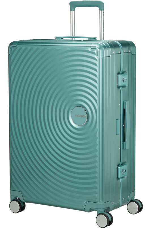 American Tourister Soundbox Alu spinner 78 cestovní kufr