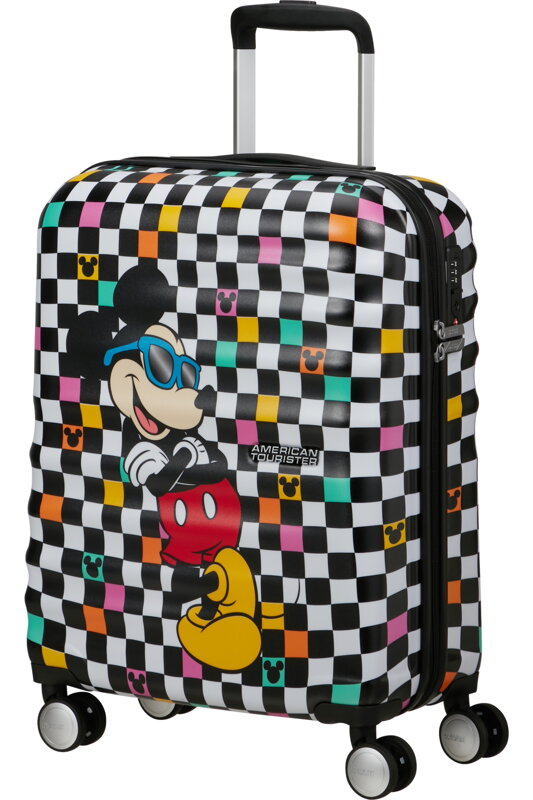 American Tourister Wavebreaker Disney FL spinner 55 Mickey Check cestovní kufr