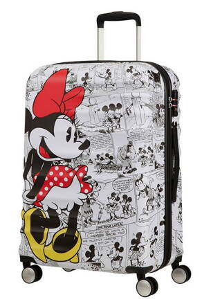 American Tourister Wavebreaker Disney spinner 67 Minnie comics cestovní kufr